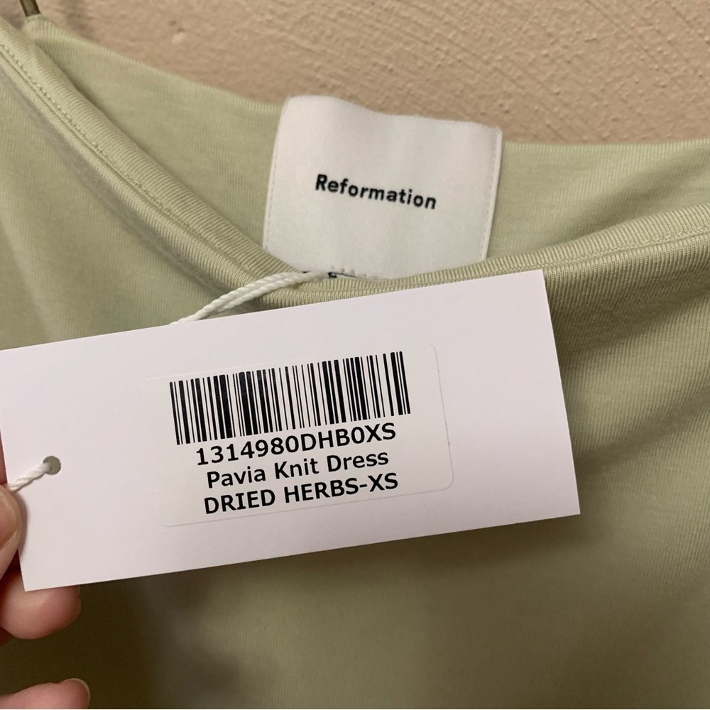 Reformation Pavia Knit Dress in Dried Herbs Size XS New NWT - Picture 12 of 16